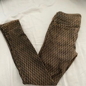 True religion gorgeous snake print wax denim